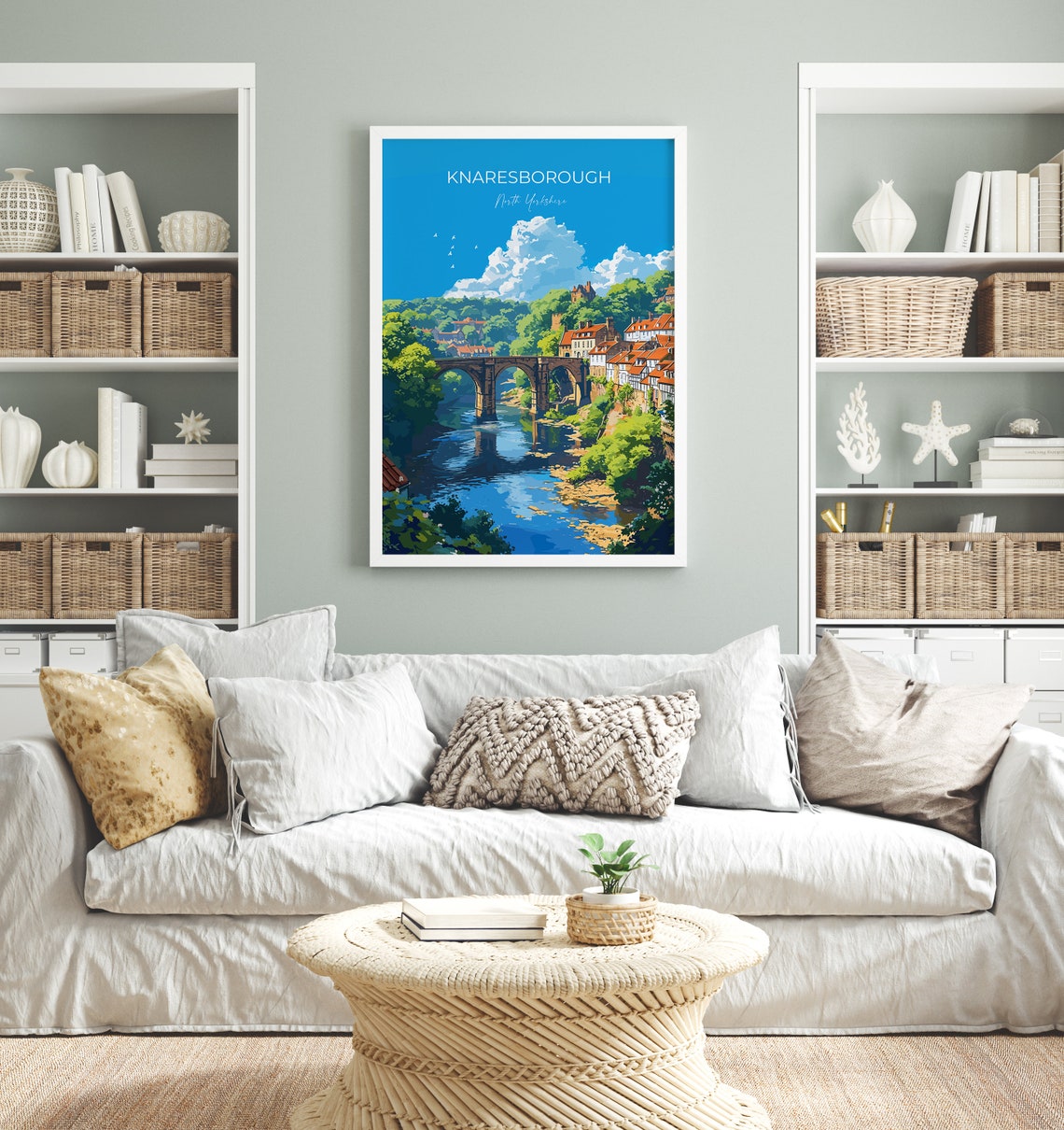 Knaresborough Travel Poster Wall Art Travel Print Of Knaresborough North Yorkshire Gift England Knaresborough Art Lovers Gift - Image 4