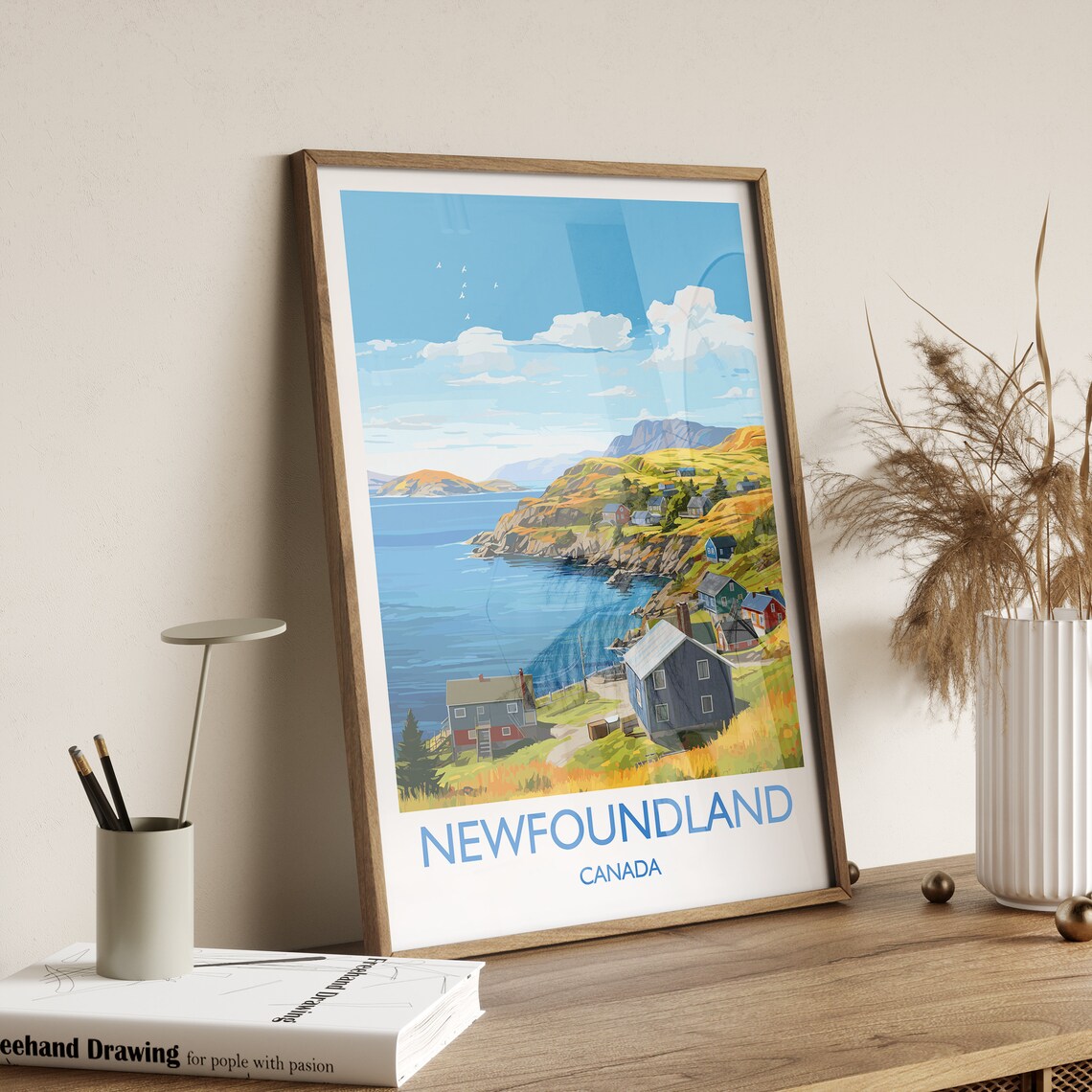 Newfoundland Travel Poster, Canada Travel Art Print - Image 3