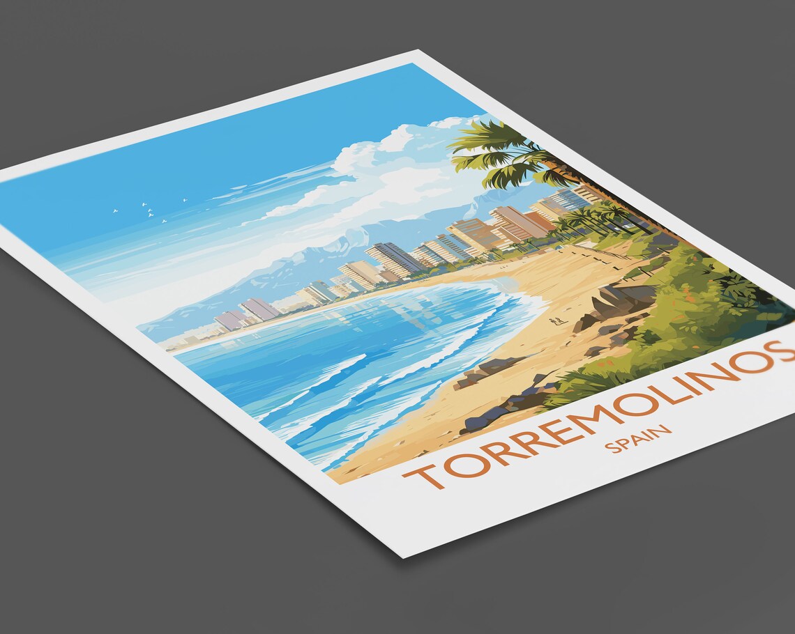 Torremolinos Travel Poster, Costa Del Sol Spain - Image 2