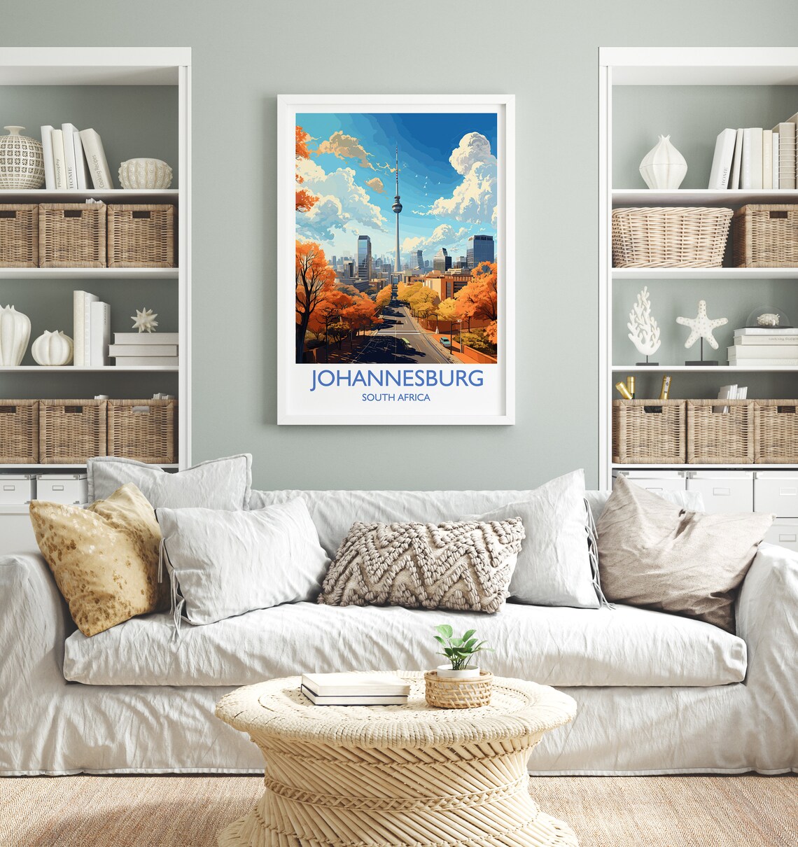 Johannesburg Travel Poster, South Africa Travel Art - Image 4