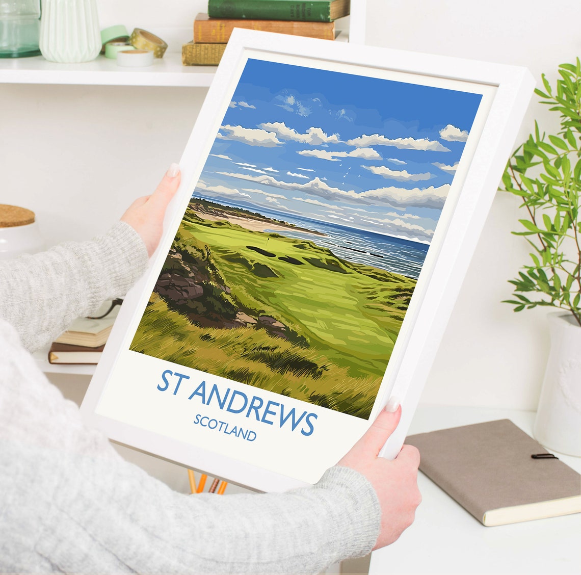 St Andrews Scotland Seaside Golf Links Coastal Travel Poster - Image 5