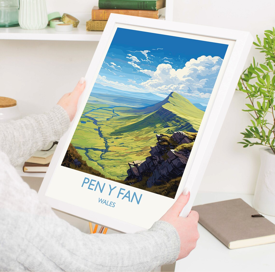 Pen Y Fan Travel Poster, Wales Brecon Beacons - Image 5