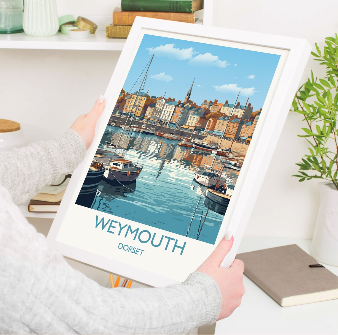 Weymouth Travel Poster, Dorset Coast Art Print - Image 5