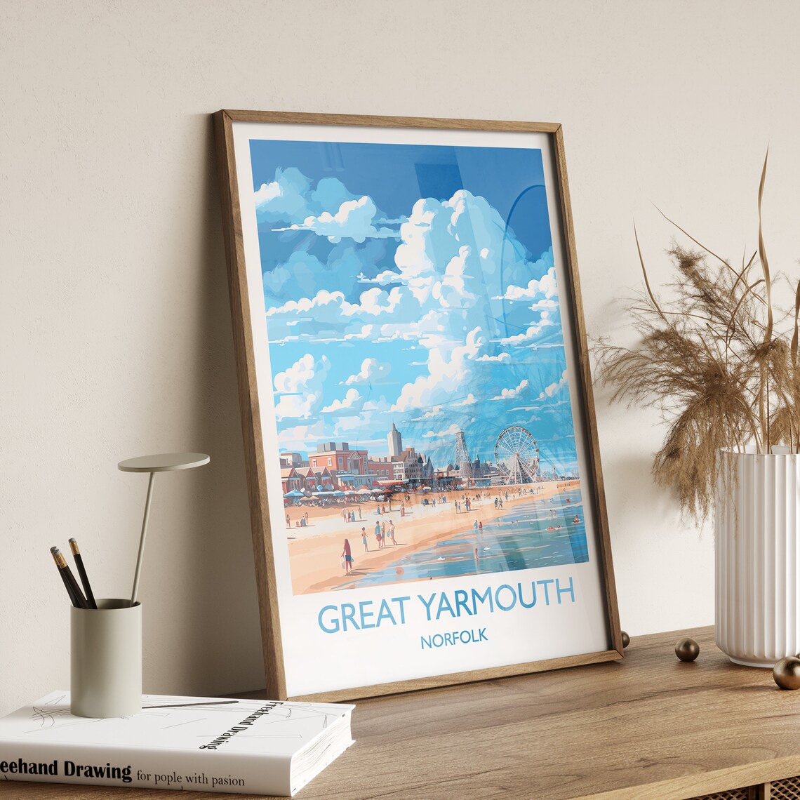 Great Yarmouth Travel Poster, Norfolk England - Image 3