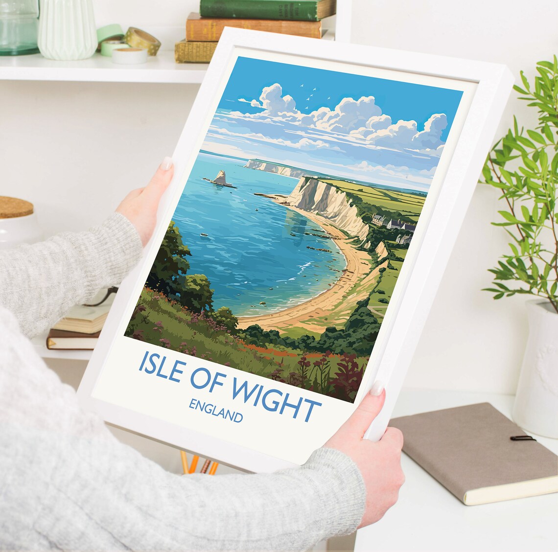 Isle Of Wight Travel Poster, England Coast Art Print - Image 5