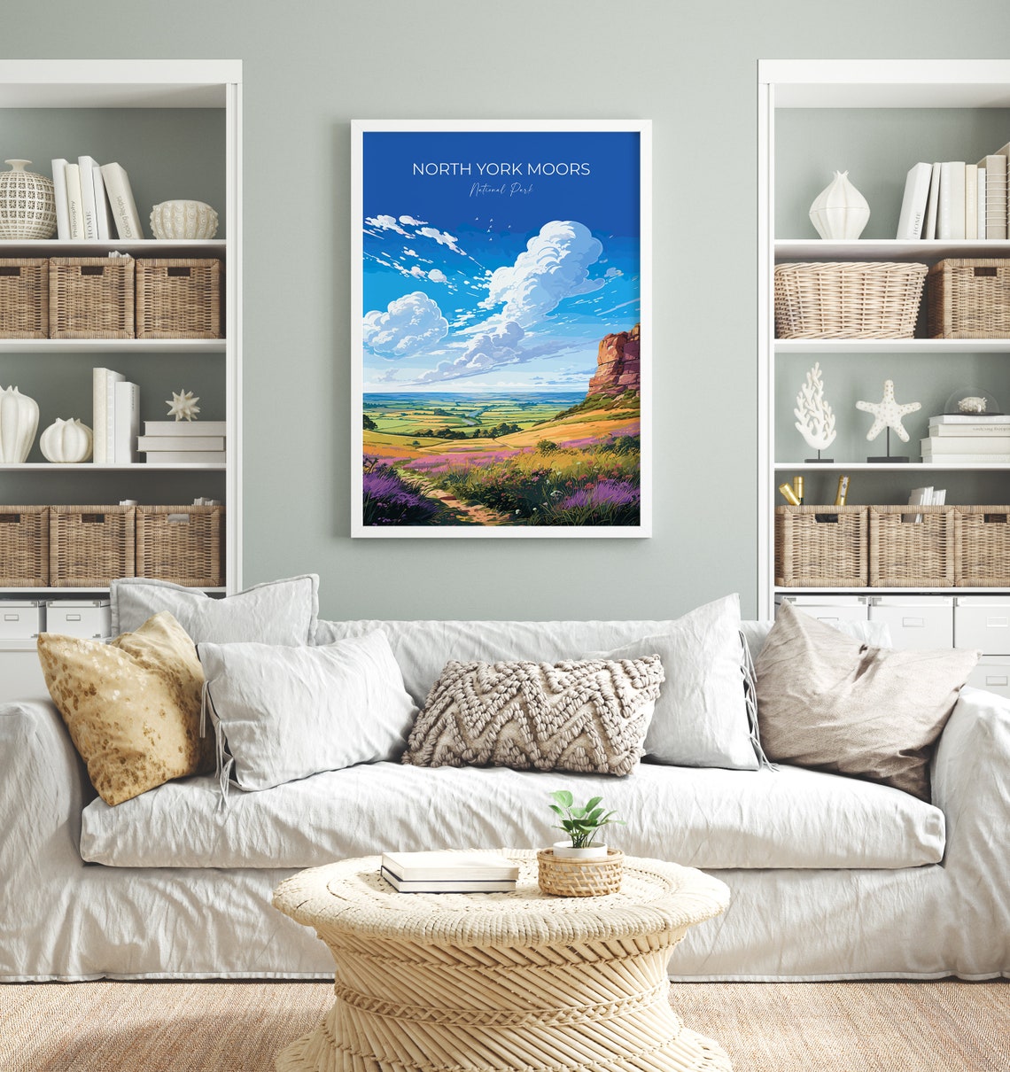 North York Moors Travel Print Wall Art Travel Poster Of North Yorkshire Moors England North York Moors Art Lovers Gift Travel Art Gift - Image 4