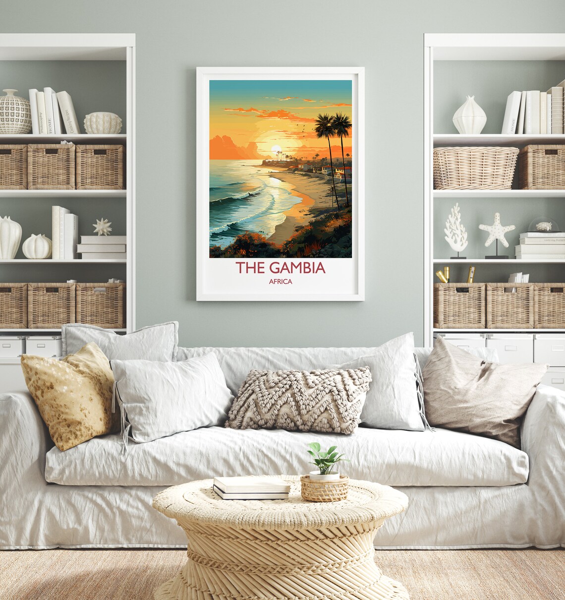 The Gambia Travel Poster, Africa Wall Art Print - Image 4