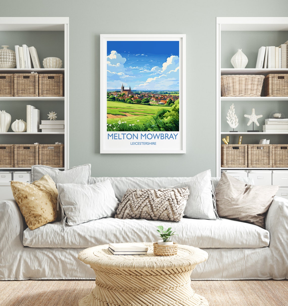 Melton Mowbray Travel Poster Wall Art Travel Print Of Melton Mowbray England Leicestershire Art Lovers Gift English Countryside - Image 4