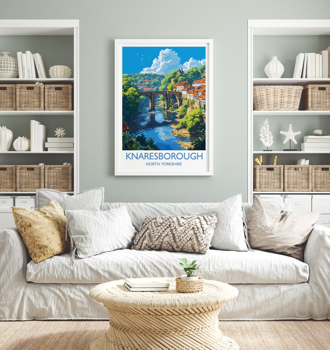 Knaresborough Travel Poster, North Yorkshire Travel Print - Image 4