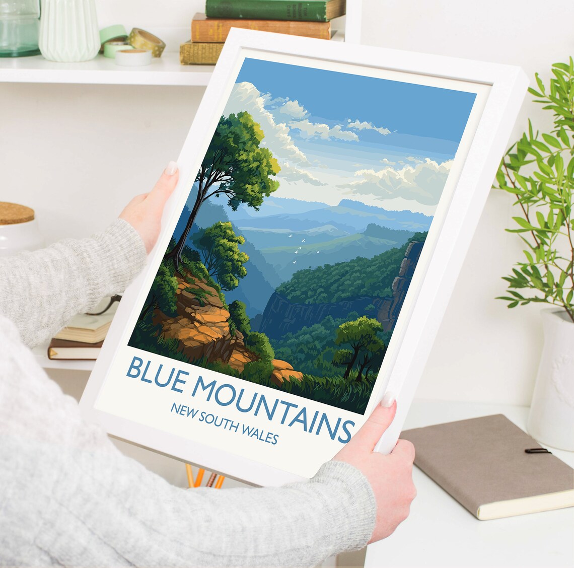 Blue Mountains Travel Poster, New South Wales - Image 5