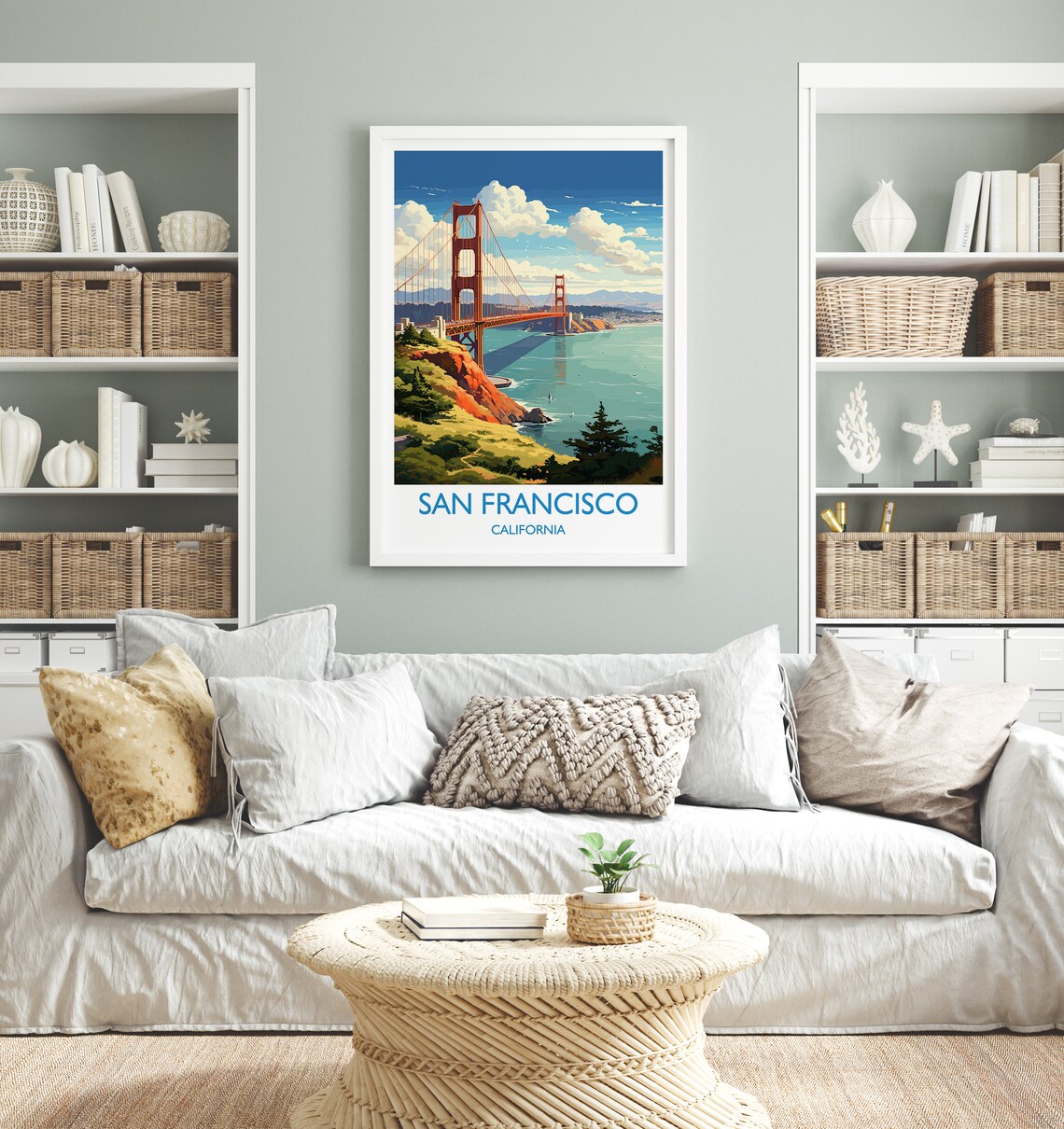 San Francisco Travel Print USA Gift Wall Art Print - Image 4