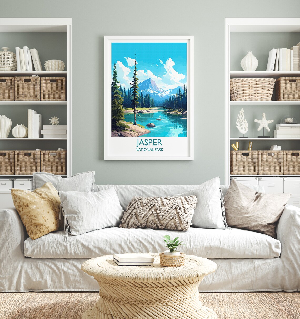 Jasper National Park Travel Poster, Canada Travel - Image 4
