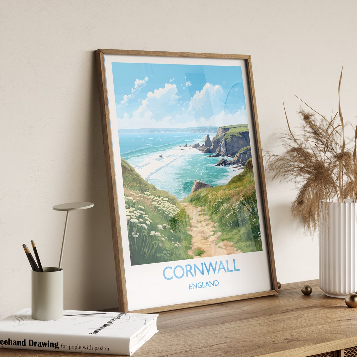 Cornwall England Gift Travel Poster - Image 4
