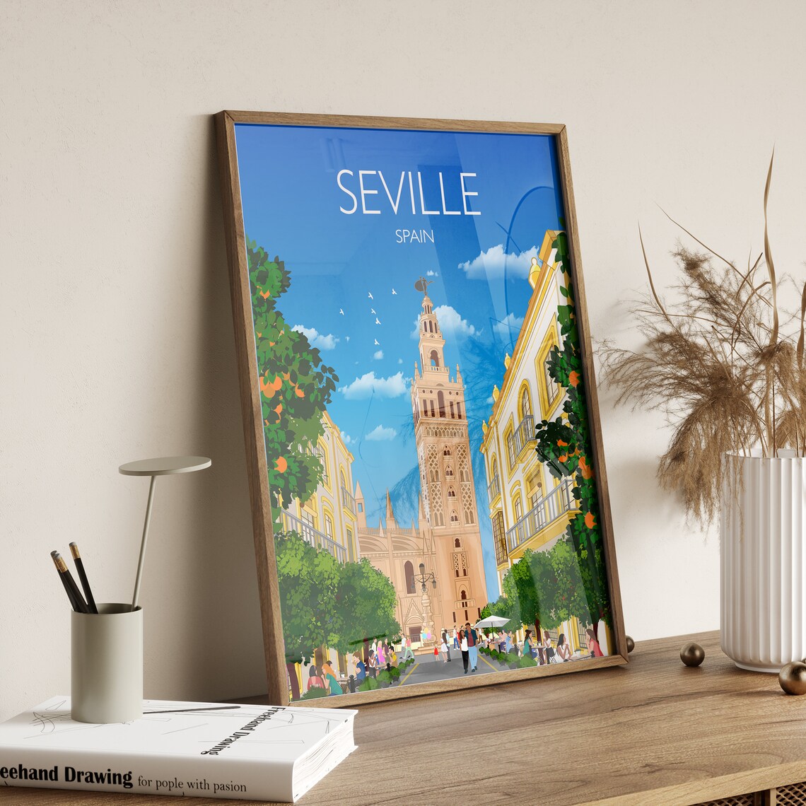 Seville Travel Poster, Spain Travel Poster Art Print - Image 4