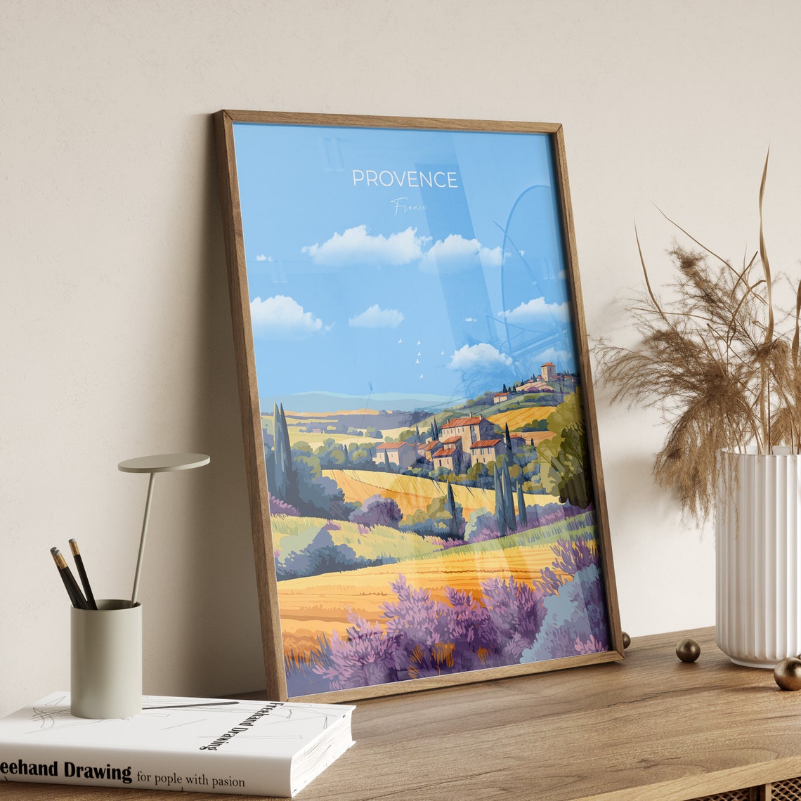 Provence Print Travel Poster Of Provence France Provence Gift France Wall Art Travel Gift - Image 2