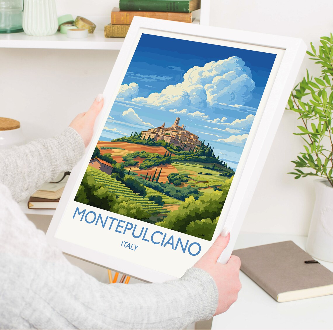Montepulciano Travel Poster, Italy Art Print - Image 5