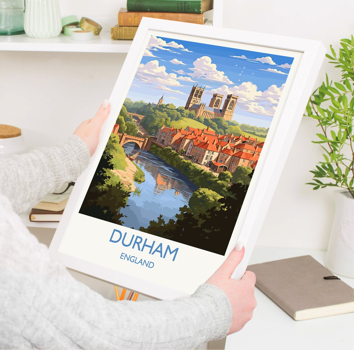 Durham Travel Poster, Durham County England - Image 5
