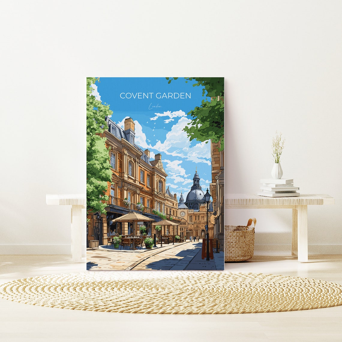 Covent Garden Travel Poster Wall Art Travel Print Of Covent Garden London Poster Covent Garden Gift Covent Garden Art Lovers Gift - Image 3