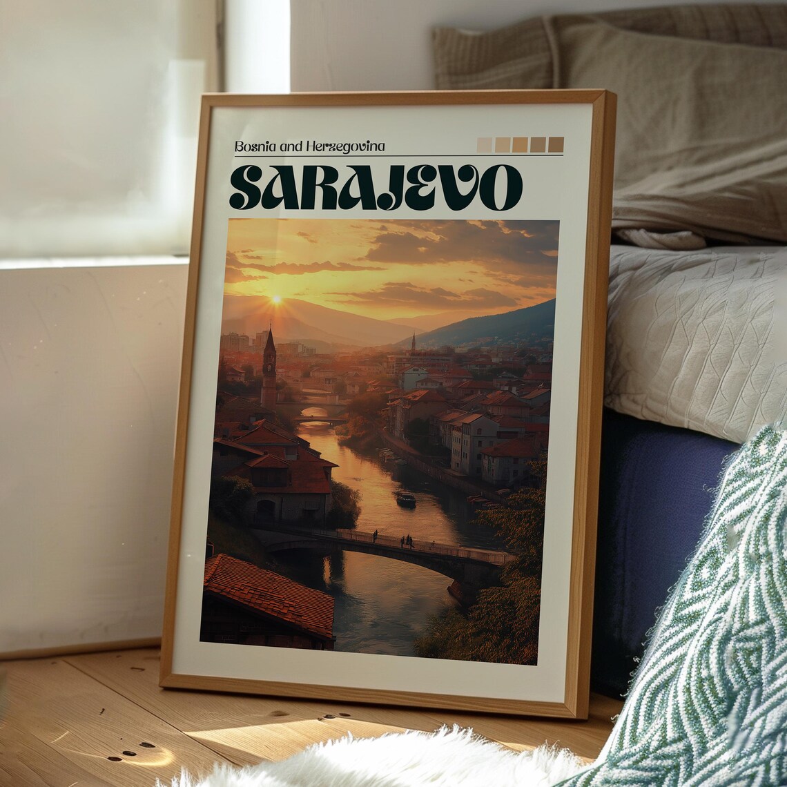 Sarajevo, Bosnia and Herzegovina Travel Poster - Image 3