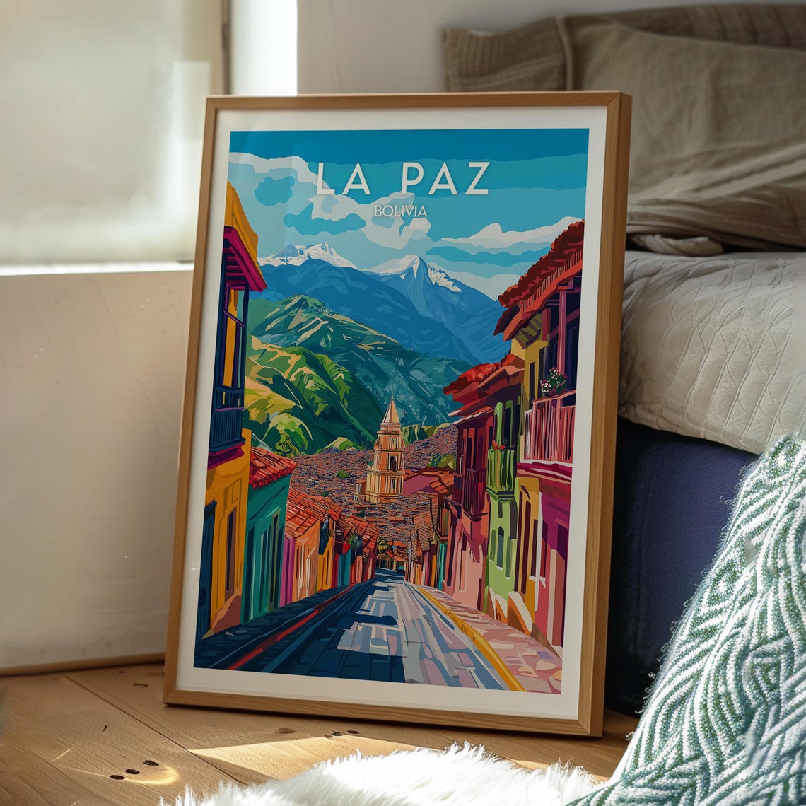 La Paz Travel Poster, South America Art Print - Image 3