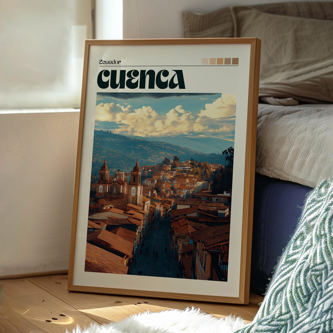 Cuenca Poster Ecuador Art Travel Print Wall Backpacking South America - Image 3