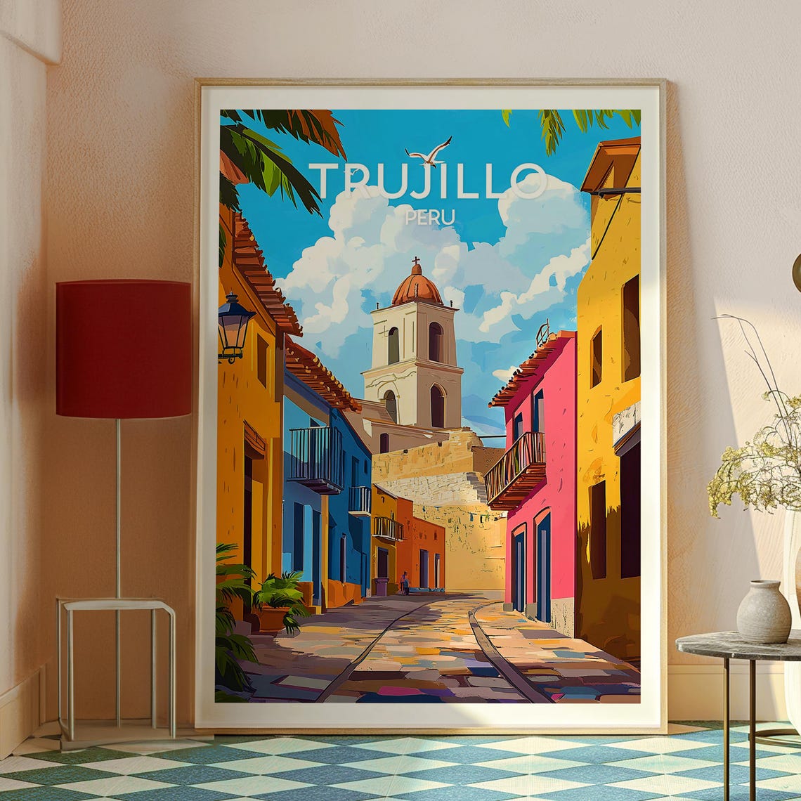 Trujillo Poster Puno Art Peru Travel Print Wall Backpacking South America - Image 2