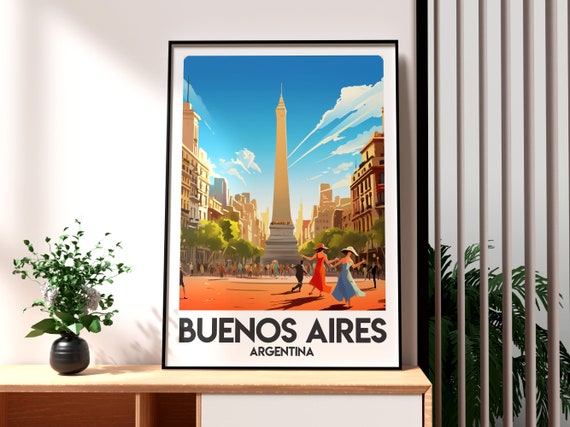 Buenos Aires Print Argentina Wall Art South America Poster Travel City