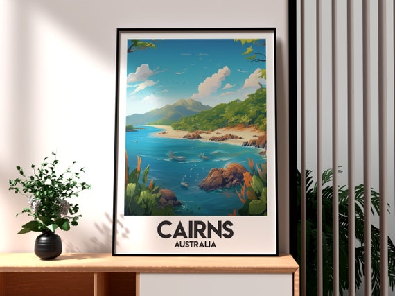 Cairns Travel Poster, Queensland Coast