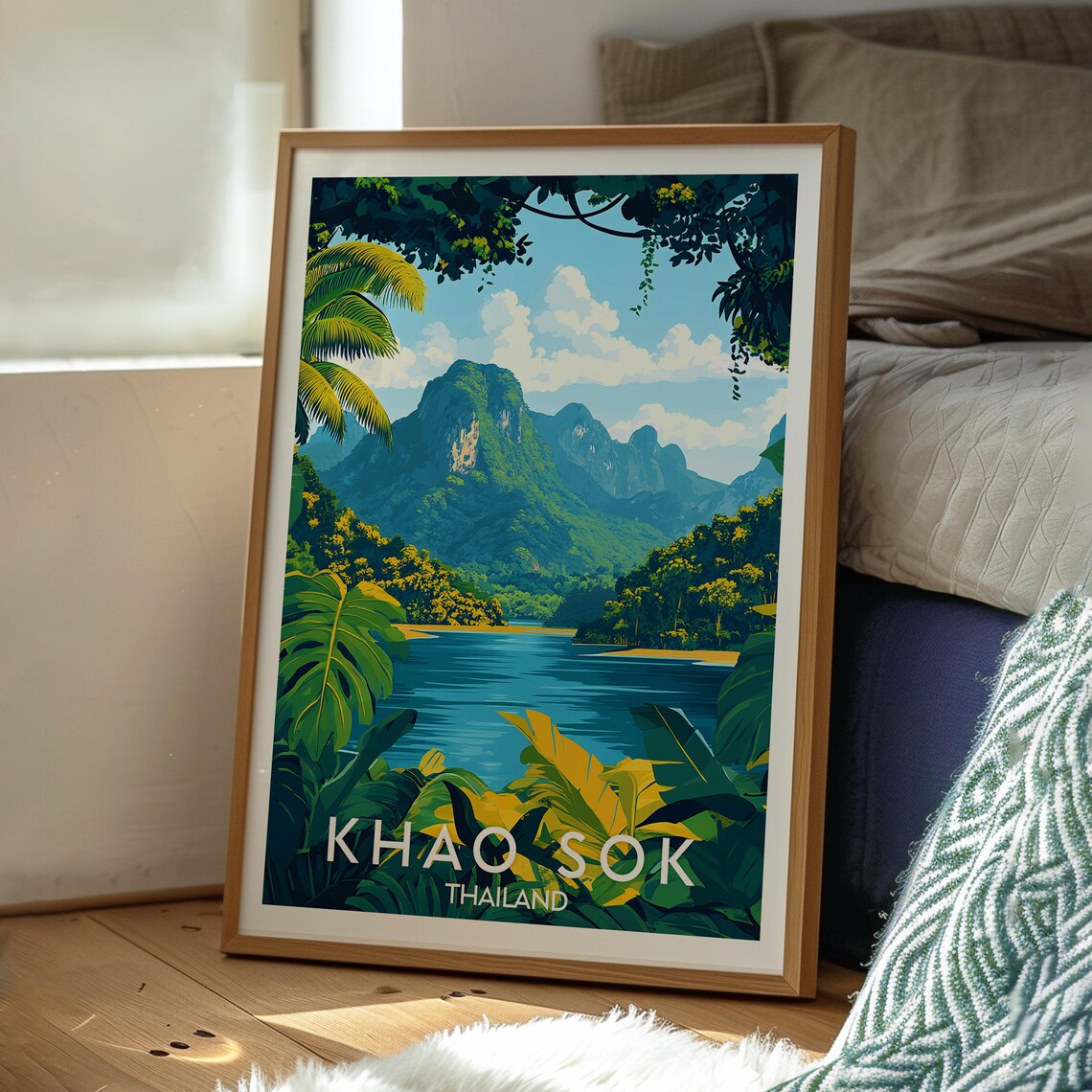 Khao Sok Thailand Limestone Karsts Lake Jungle Rainforest Poster - Image 3