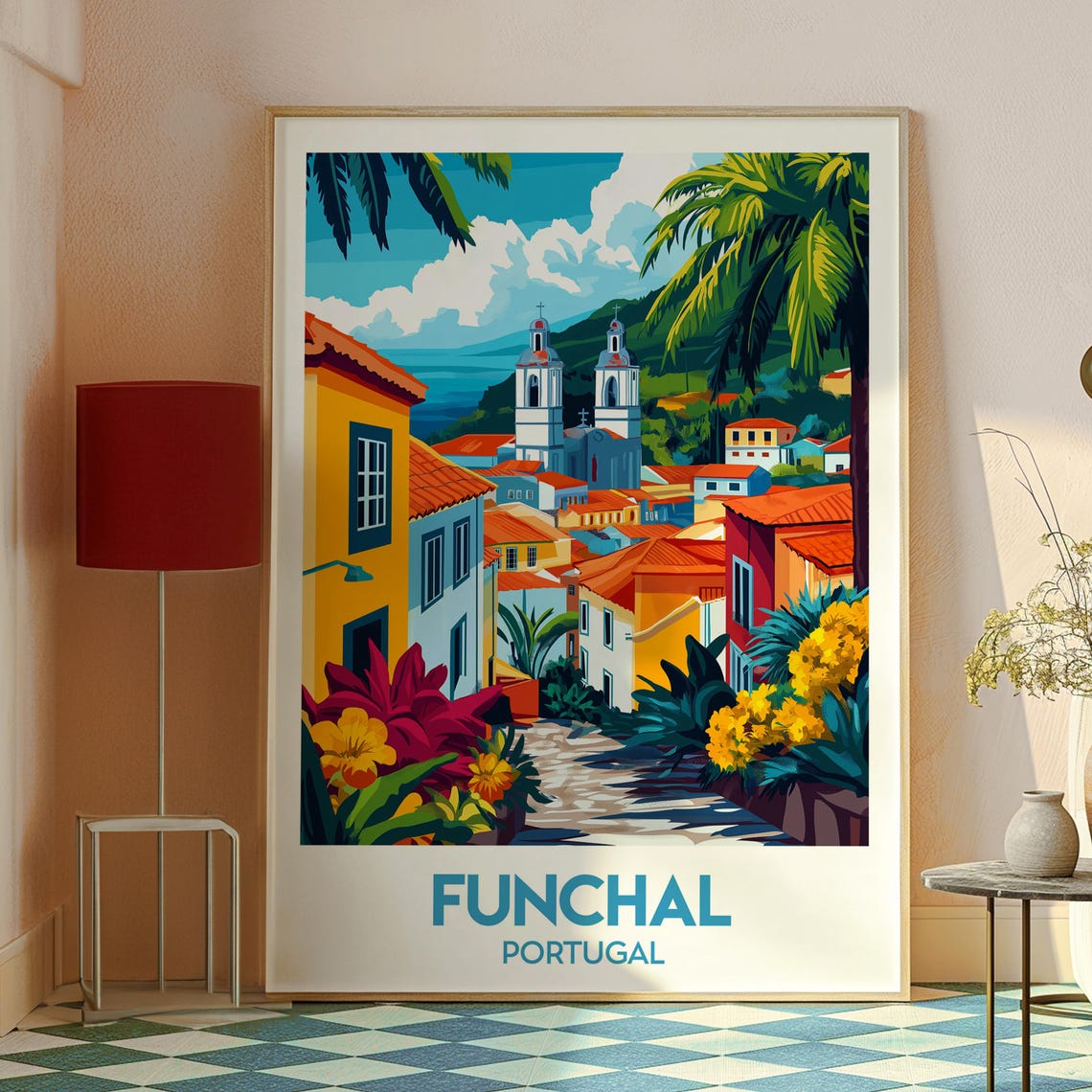 Funchal Travel Poster, Madeira, Portugal - Image 2