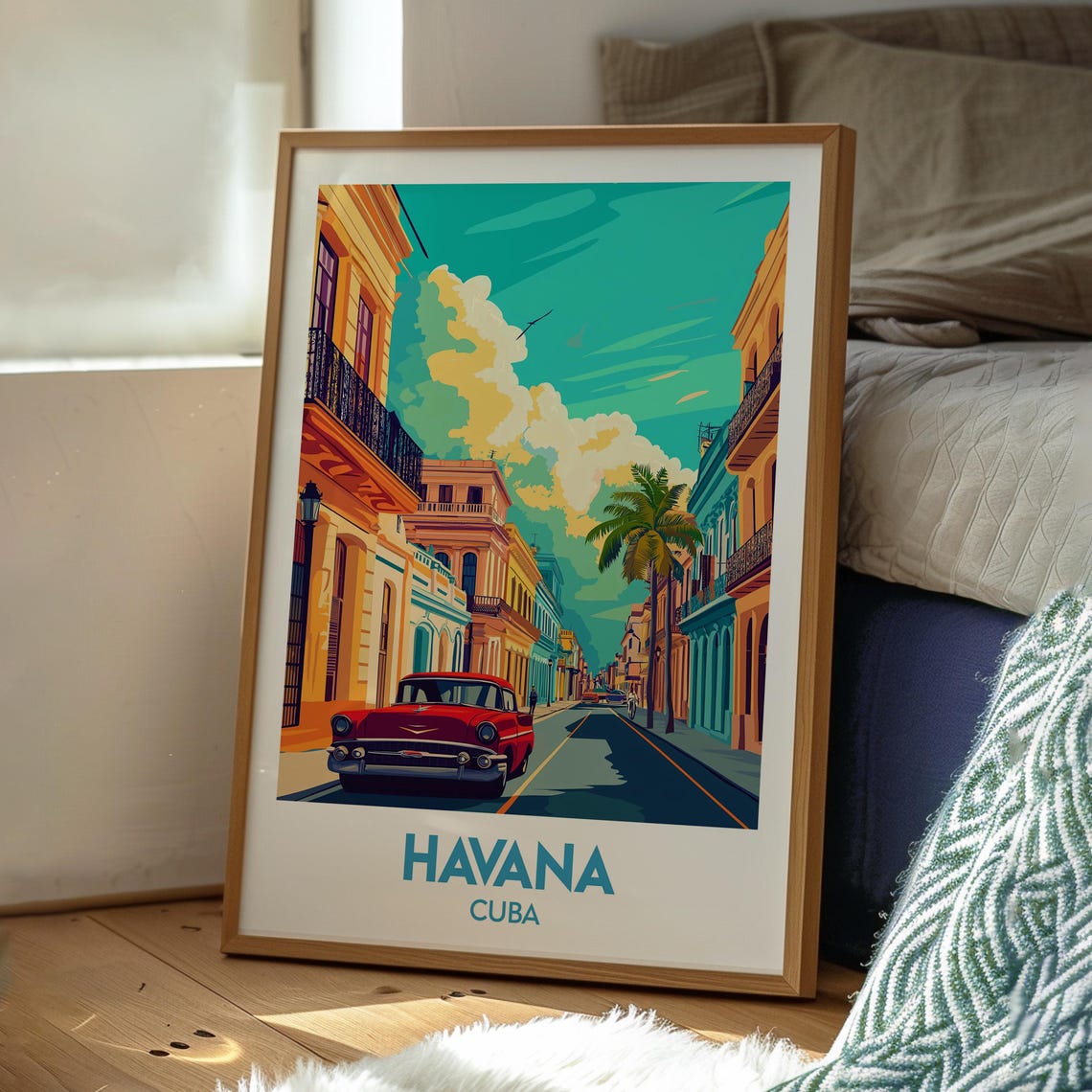 Havana Travel Print Wall Art Poster La Habana Cuban - Image 3