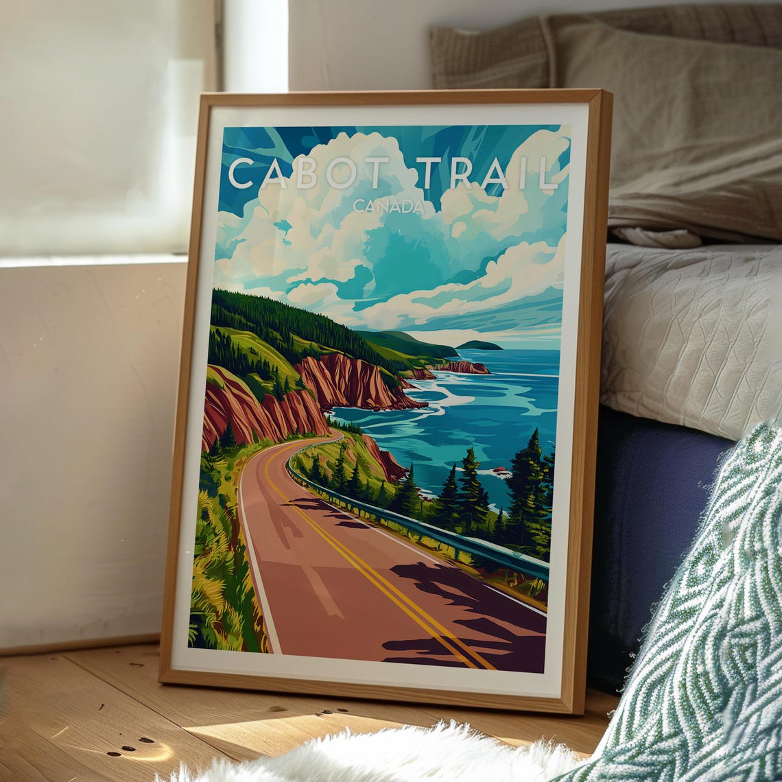 Cabot Trail Print Canada Wall Art Poster Travel Cape Breton Highlands Nova Scotia - Image 3