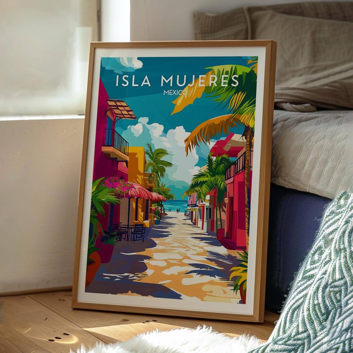 Isla Mujeres Travel Poster, Mexico Island Wall Art - Image 2