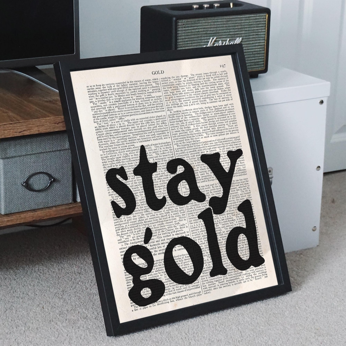 Stay Gold by S.E. Hinton, Literary Quote Poster - Image 2