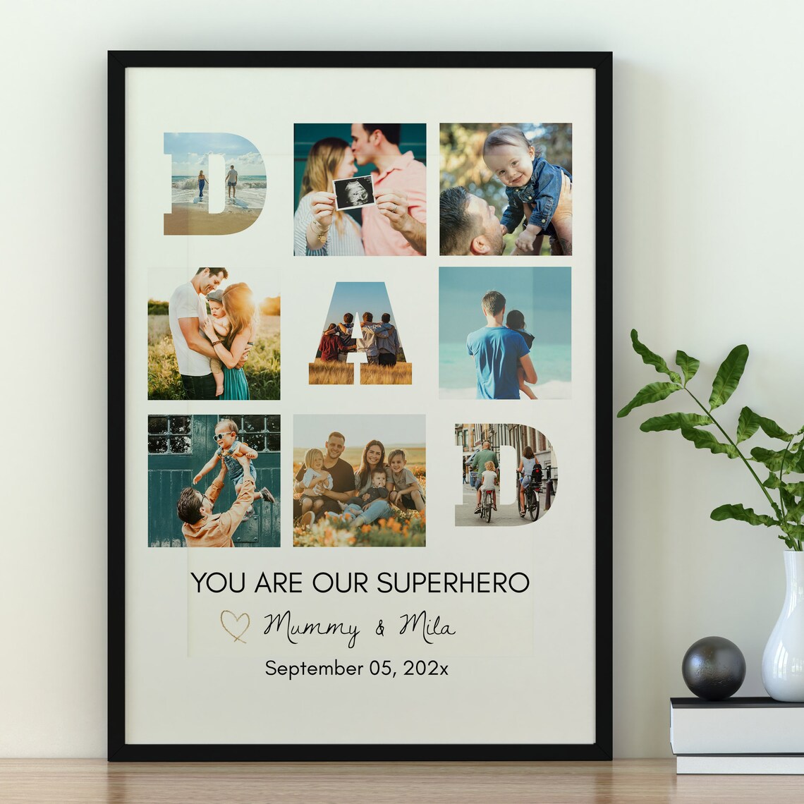 Dad Photo Collage Print, Gift For Papa - Image 2