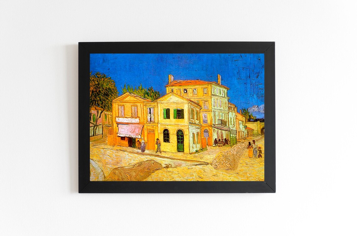 Van Gogh Yellow House Street In Arles Classic Impressionist Poster - Image 3