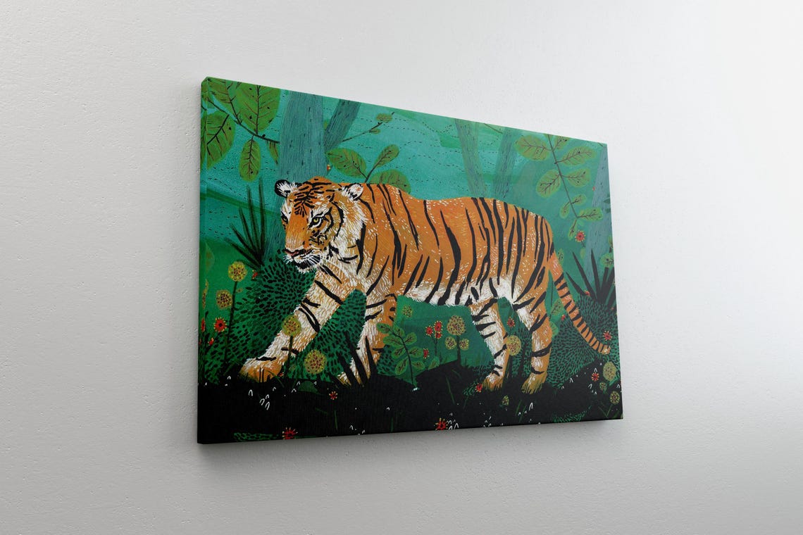 Jungle Tiger Wall Art Bold Wildlife Decor - Image 5