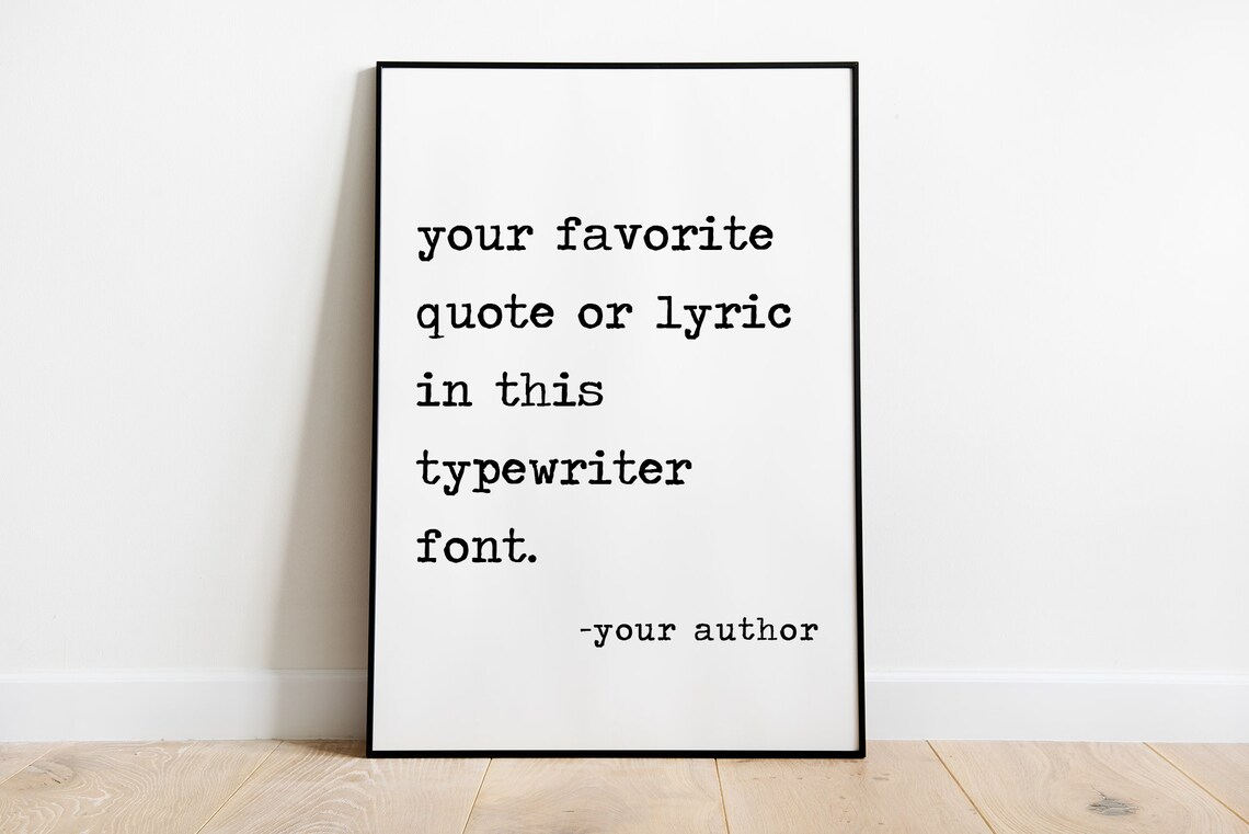 Custom Quote Poster, Personalized Wall Art - Image 2