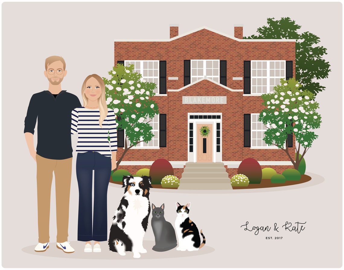 Family Portrait Pet Add-On - Image 2