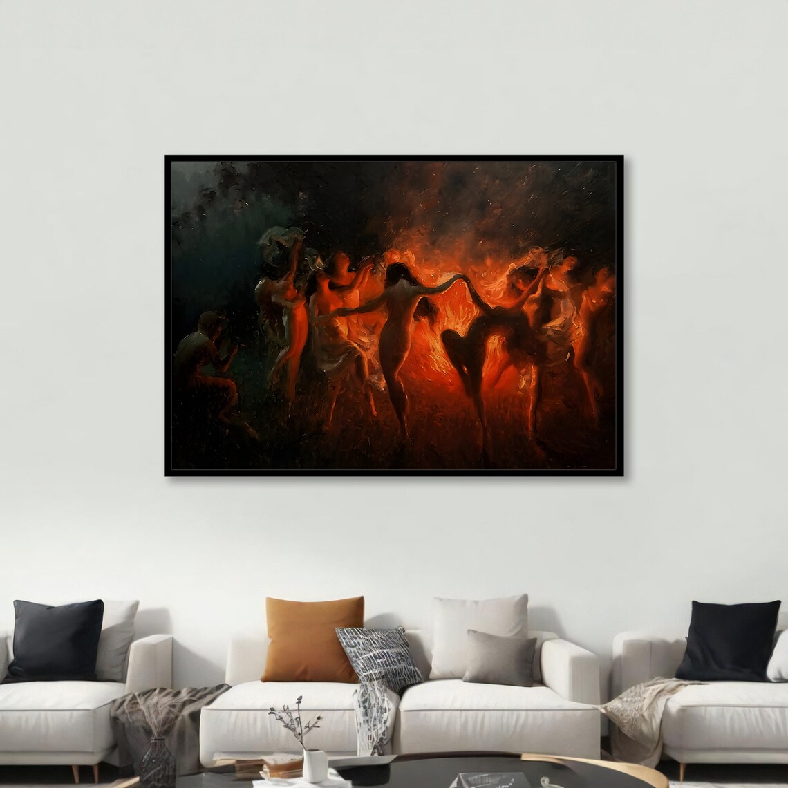 Mystical Dance By Firelight, Walpurgis Night Art Print - Image 4