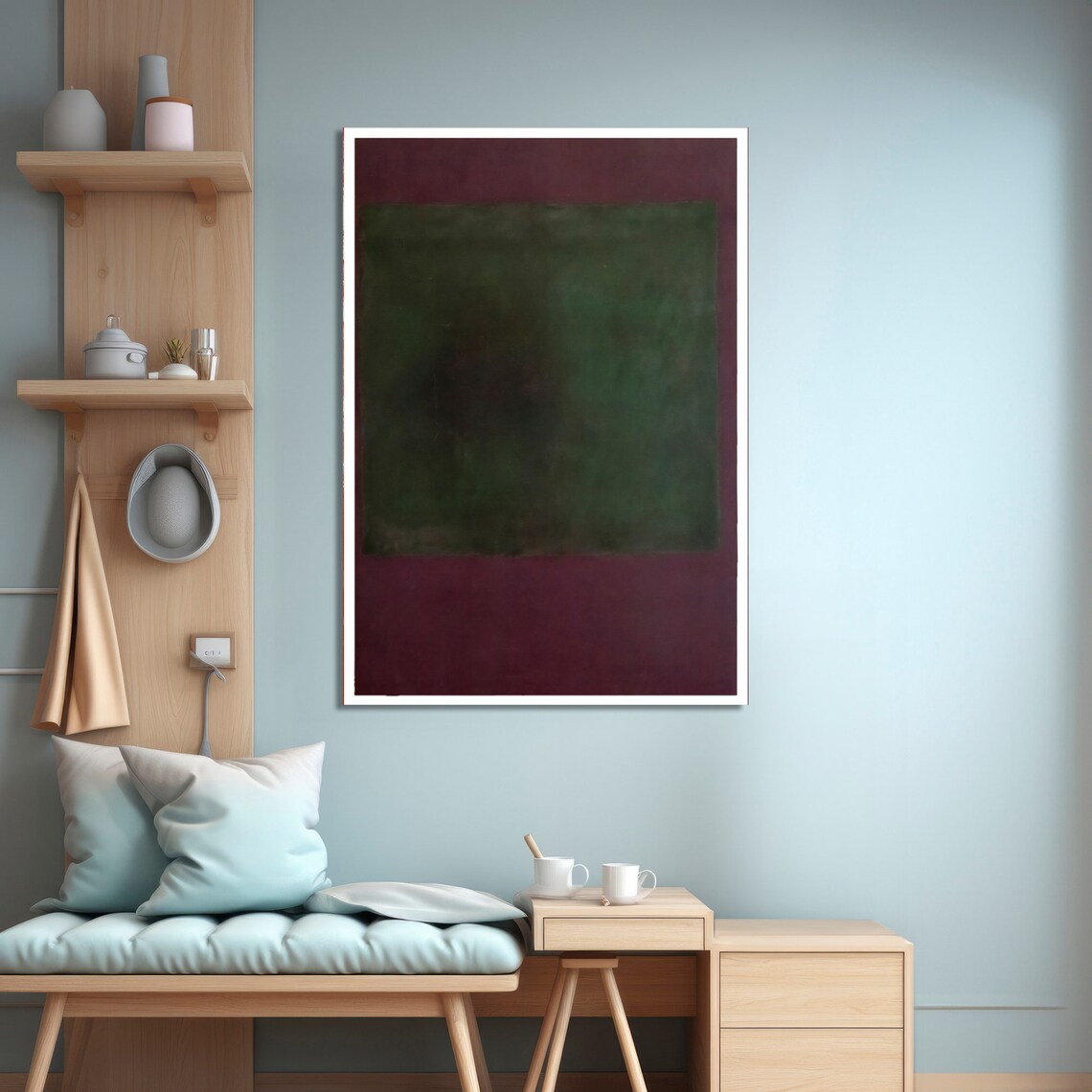 Mark Rokhto Inspired Abstract Art, Minimalist Decor - Image 4