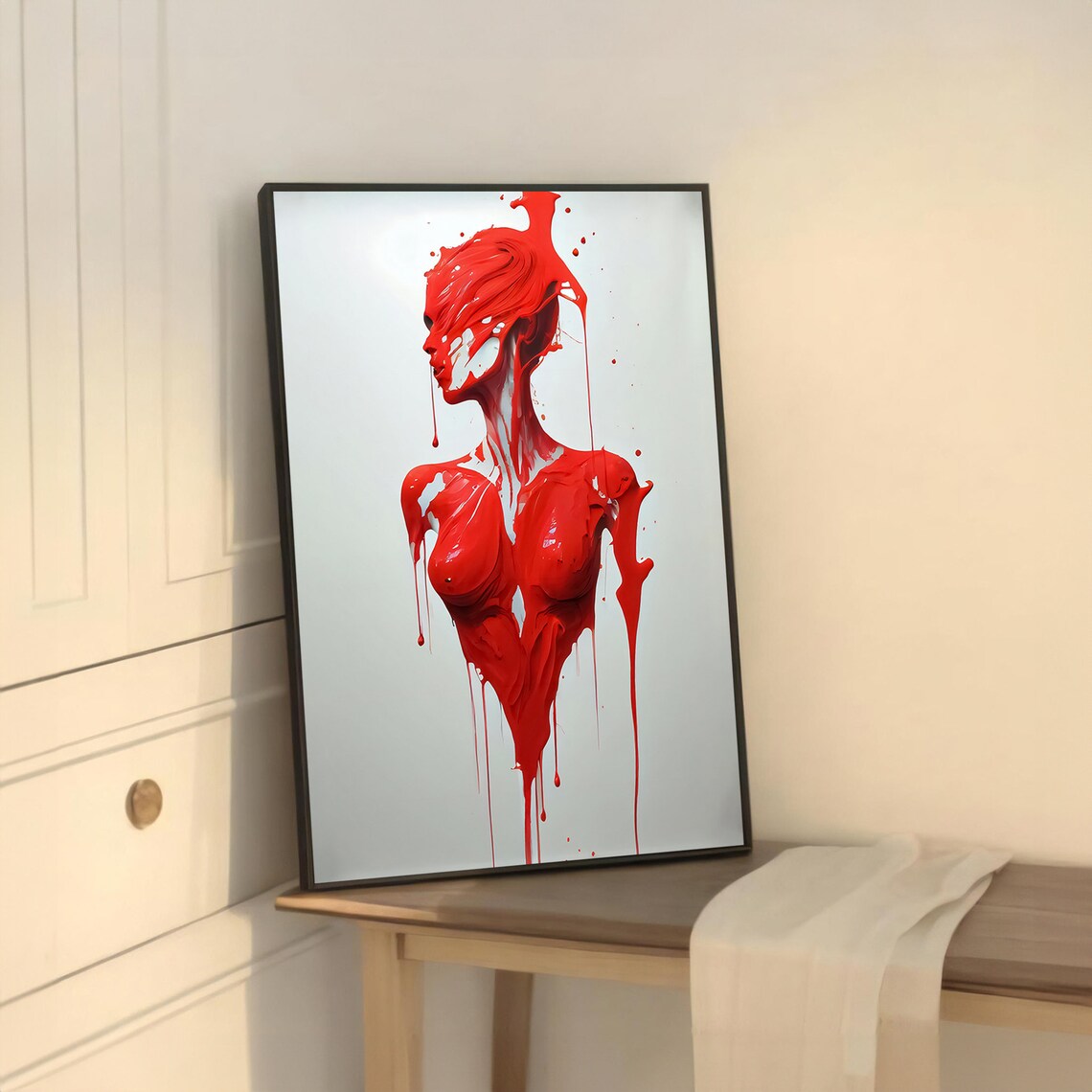 Dripping Woman Bold Contemporary Art Print - Image 5