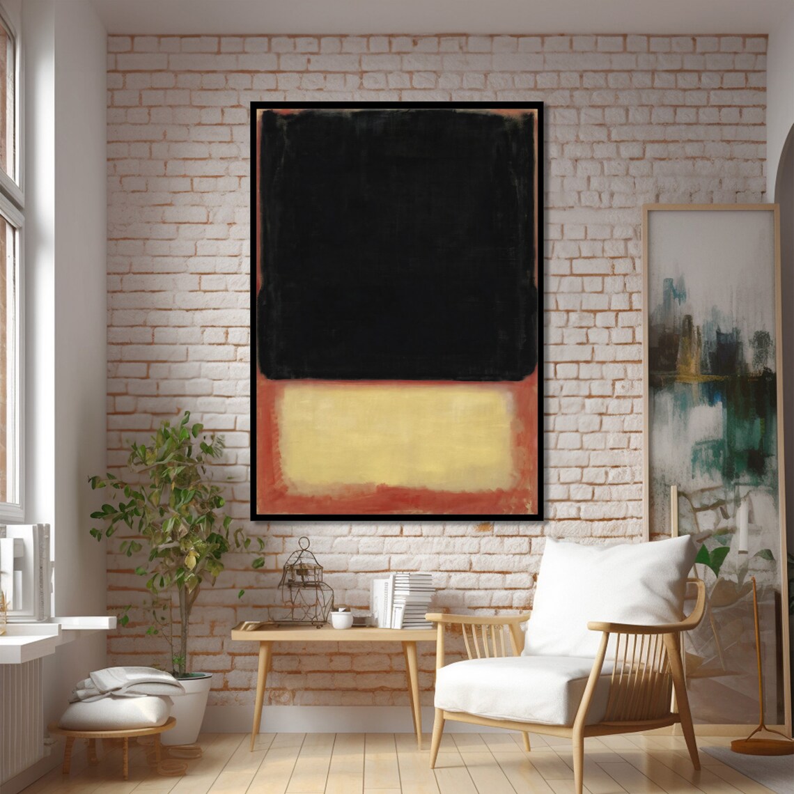 Mark Rokhto Inspired Bold Contrast Abstract - Image 2