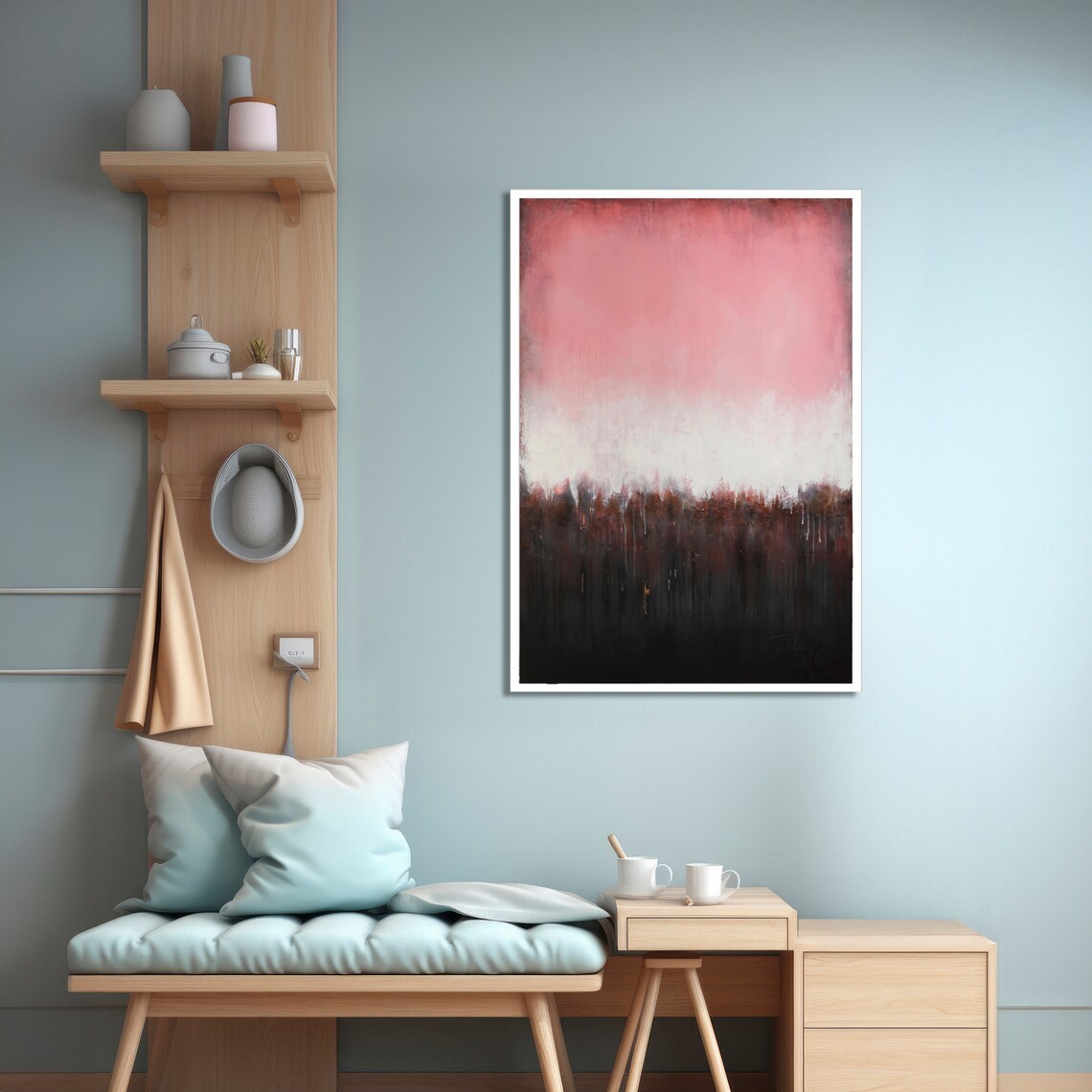 Modern Abstract Painting, Minimalist Home Decor - Image 4