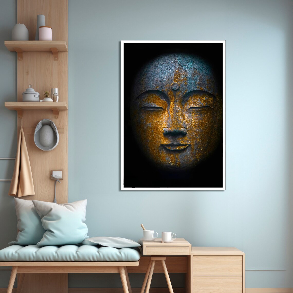 Serene Buddha Painting, Meditative Wall Decor - Image 4