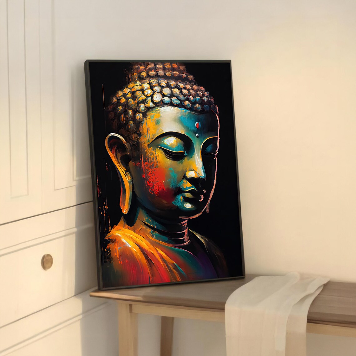 Buddha Painting, Meditative Wall Decor - Image 5