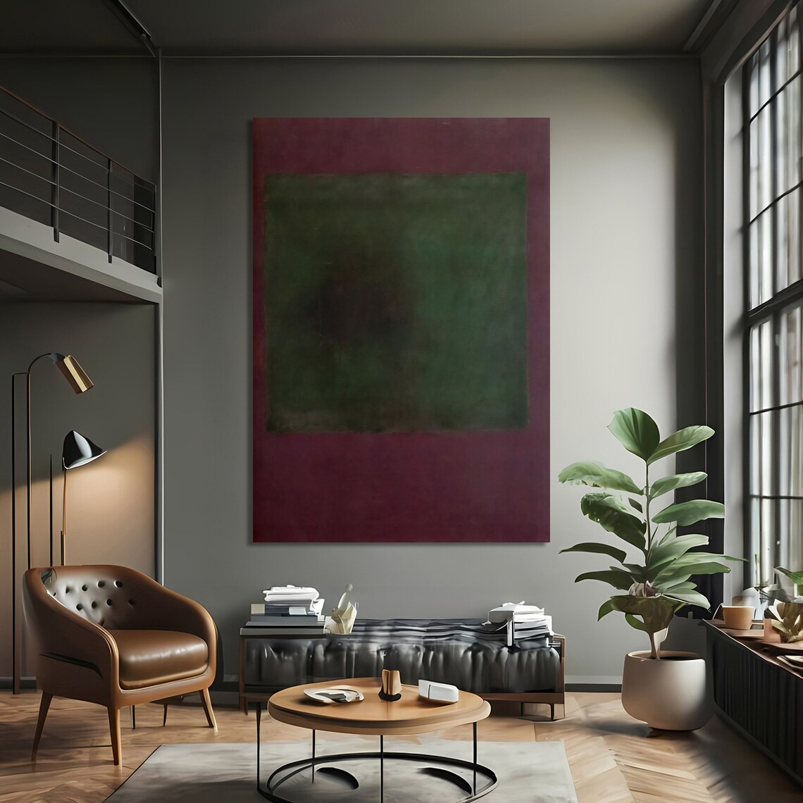 Mark Rokhto Inspired Abstract Art, Minimalist Decor - Image 3