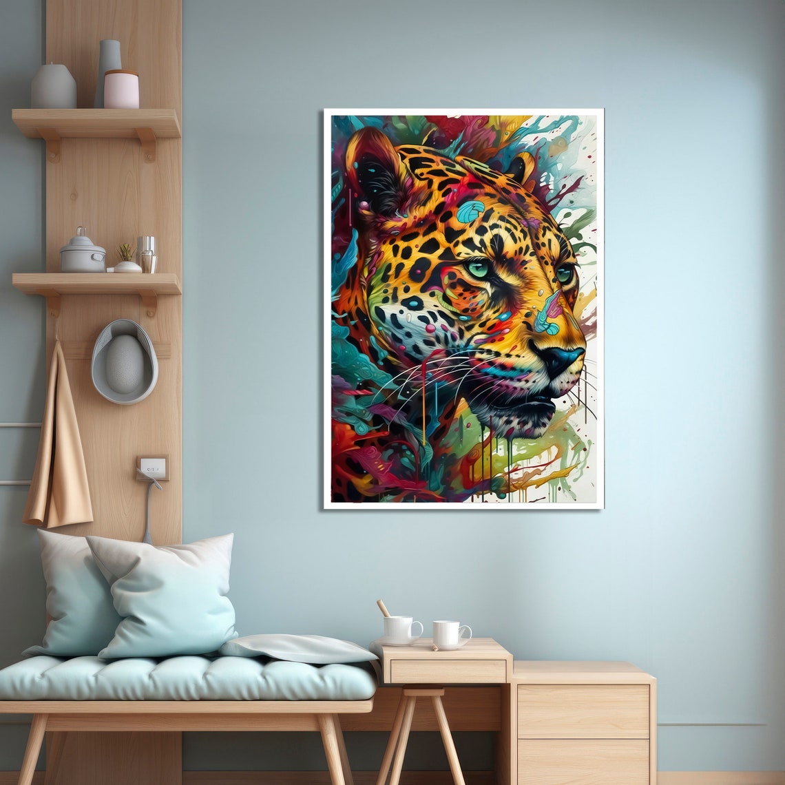 Leopard Print, Bold And Colorful Animal Art Print - Image 4