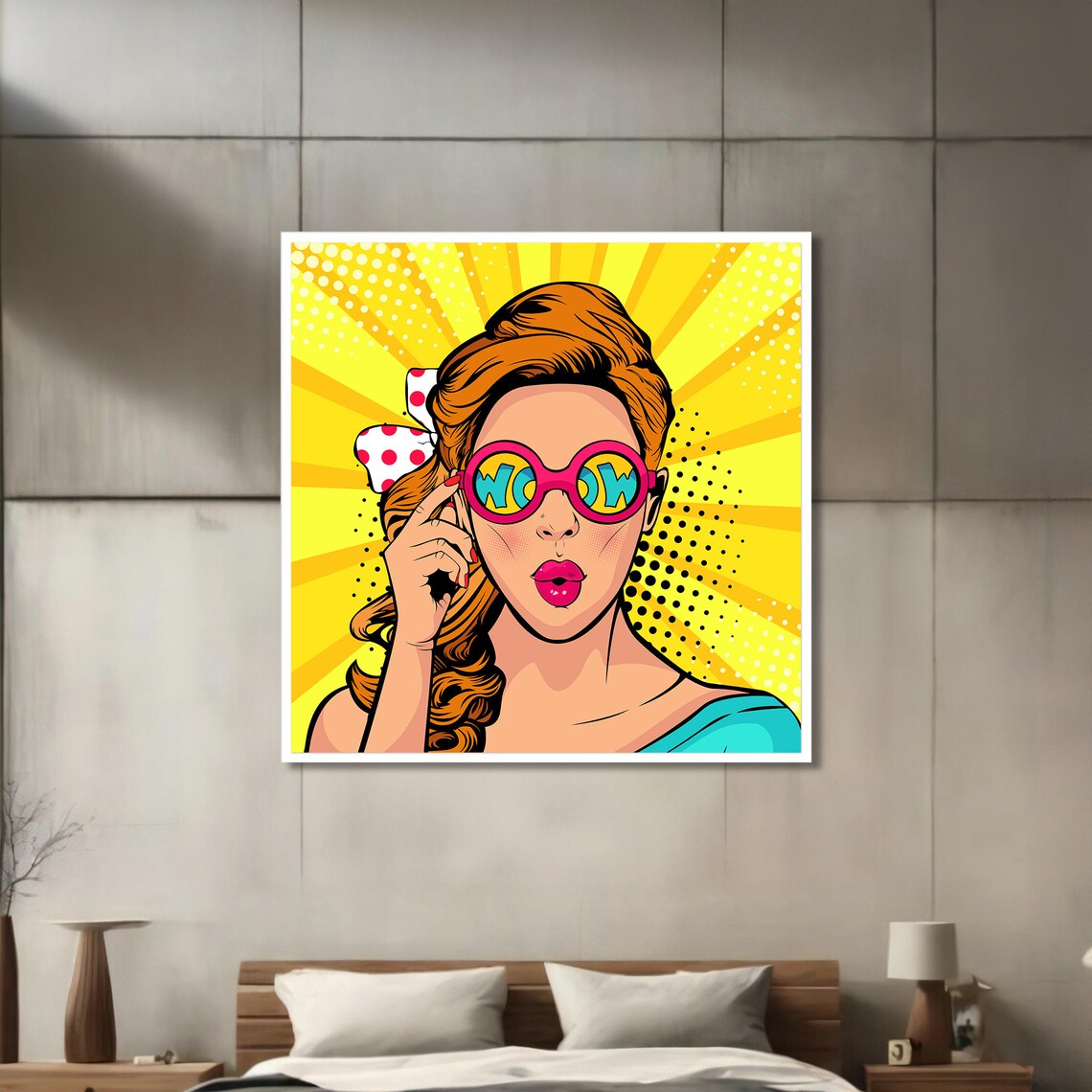 Retro Pop Art Woman, Bold Fashion Illustration - Image 3