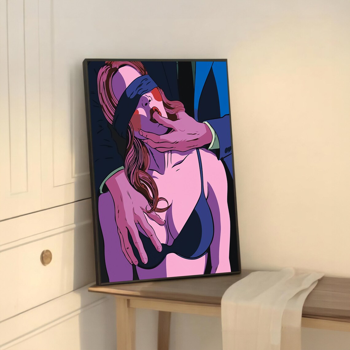 Sensual Erotic Blindfold And Dominance, Modern Decor - Image 5